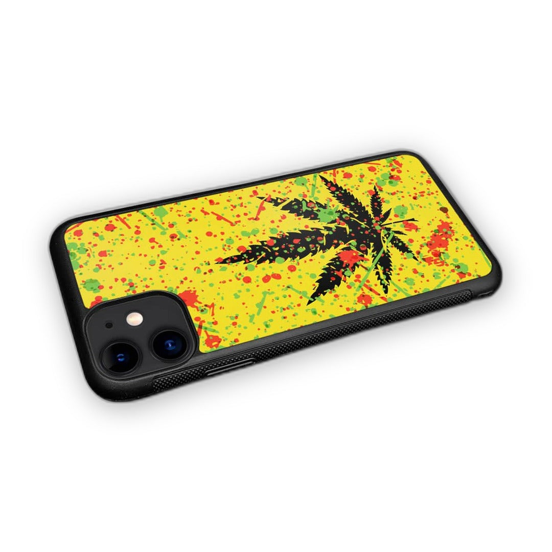 Rasta Splash Glass iPhone Case for iPhone 11 | Macmerise