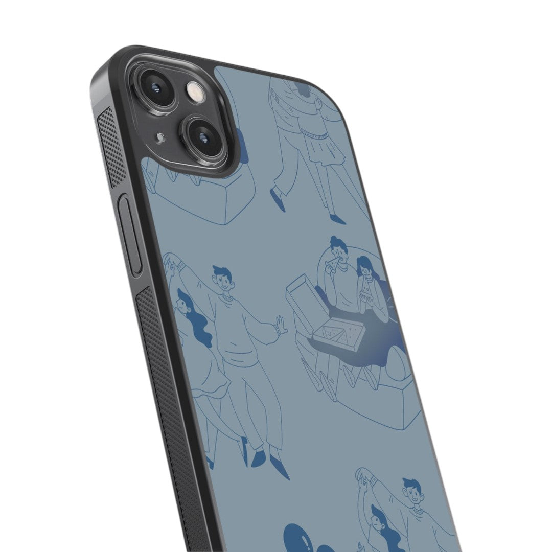 Love Tale Grey Glass iPhone Case for iPhone 14 Plus | Macmerise