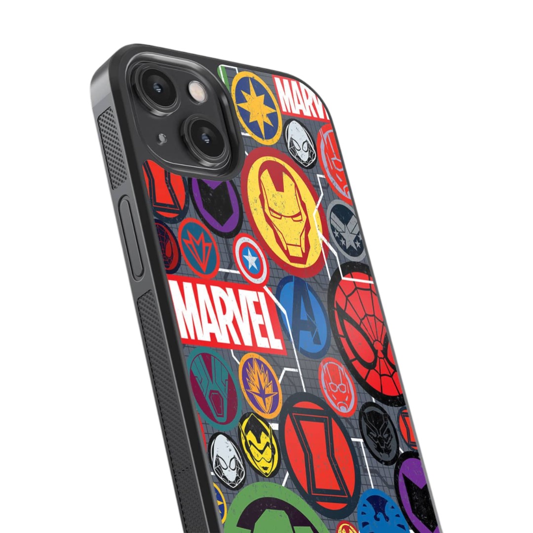 Marvel Iconic Mashup Glass iPhone Case for iPhone 14 | Macmerise
