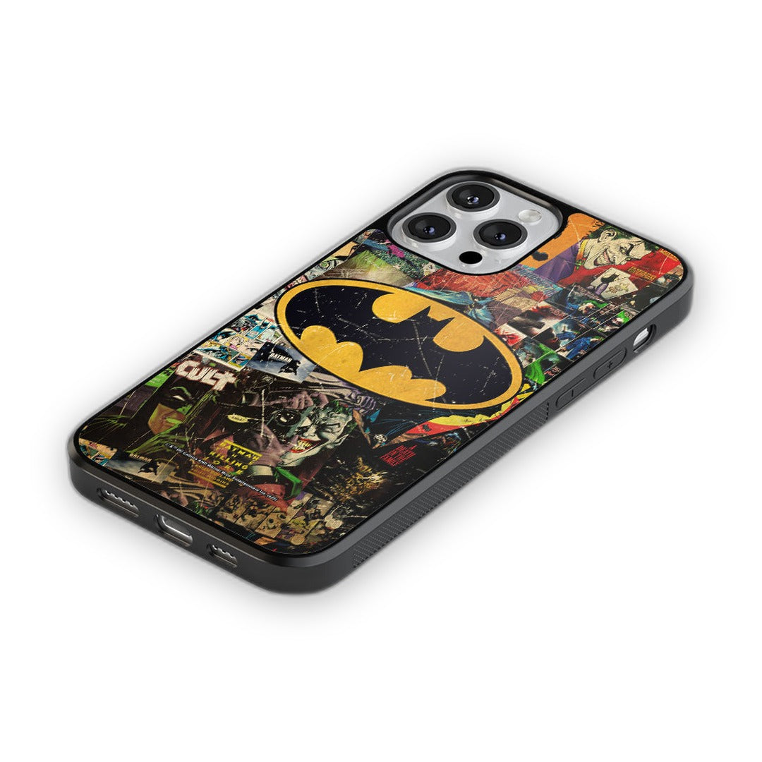 Comic Bat Glass iPhone Case for iPhone 13 Pro Max | Macmerise