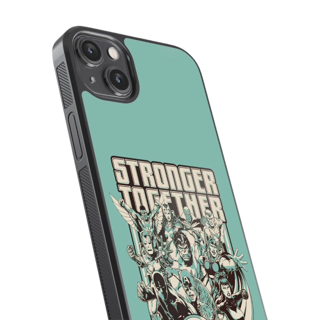 Stronger Together Sketch Glass iPhone Case for iPhone 14 Plus | Macmerise