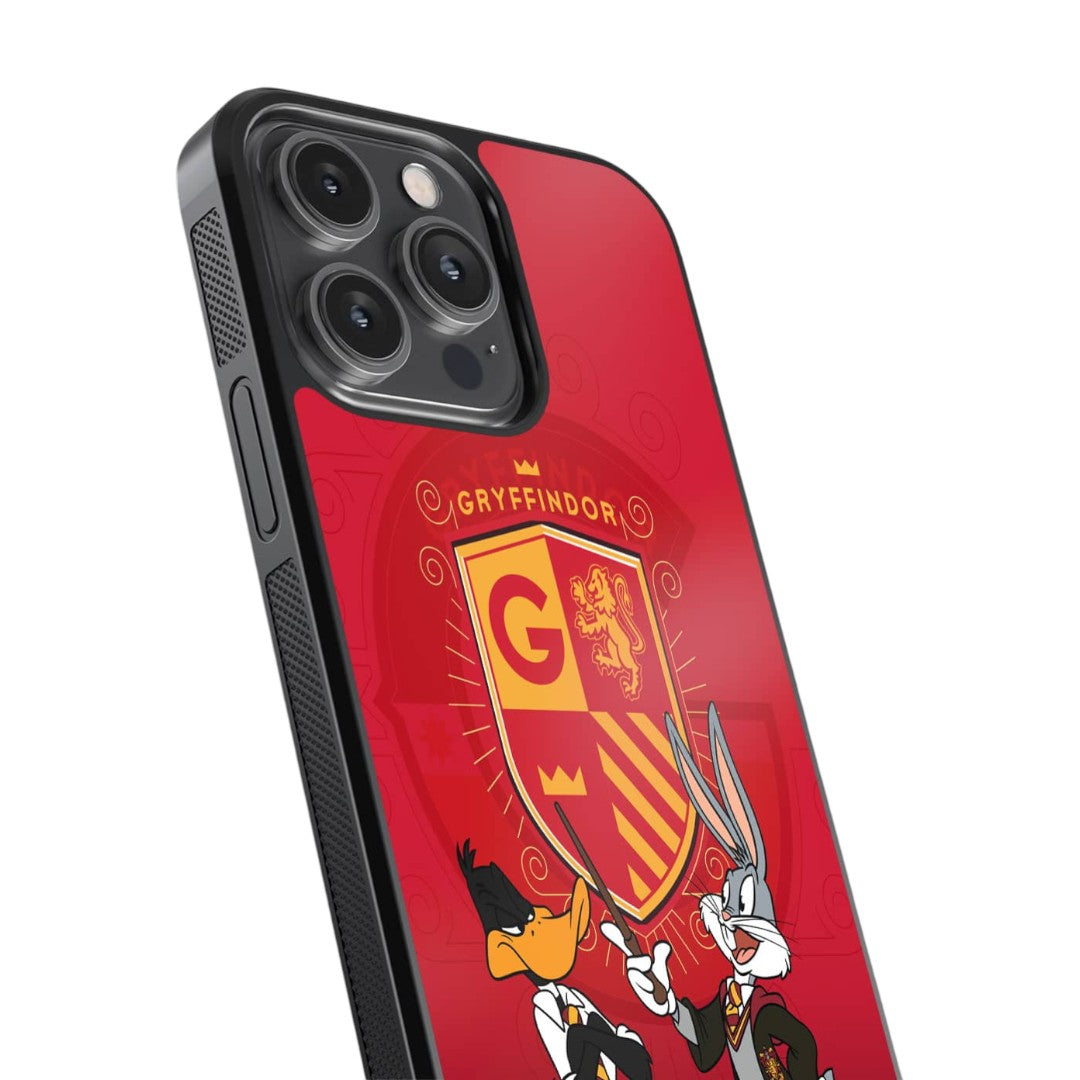 Looney Gryffindor Glass iPhone Case for iPhone 14 Pro Max | Macmerise
