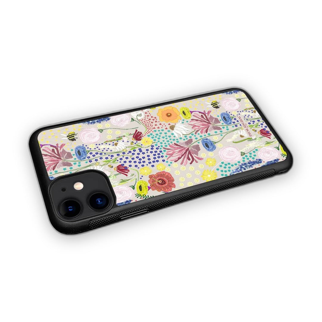 Payal Singhal Bee Garden Stone Glass iPhone Case for iPhone 11 | Macmerise