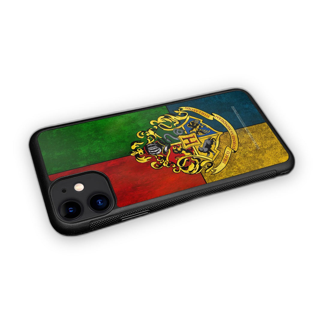 Hogwarts Sigil United Glass iPhone Case for iPhone 11 | Macmerise