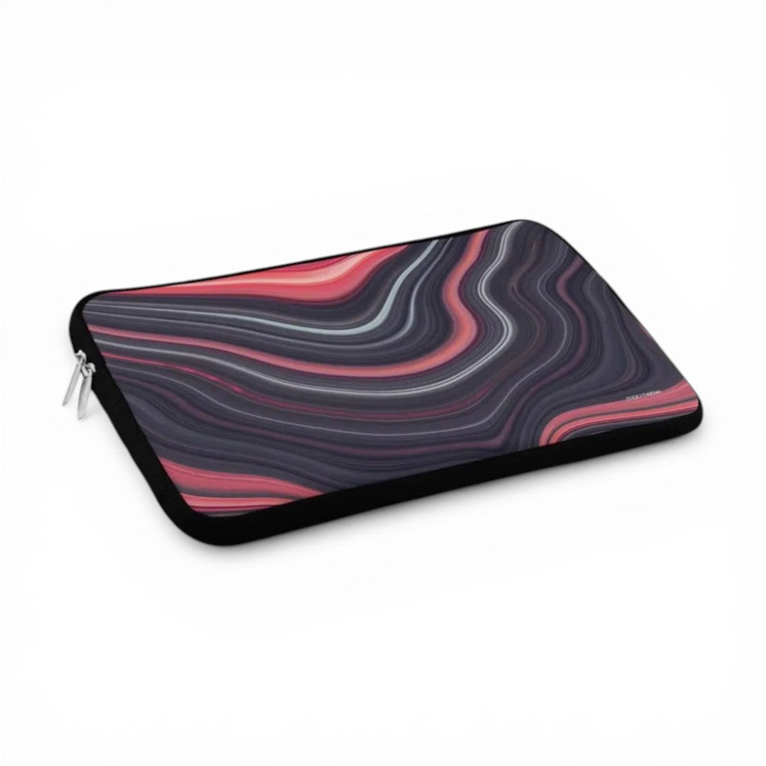 Liquid Funk Laptop Sleeve Black - side view | Macmerise