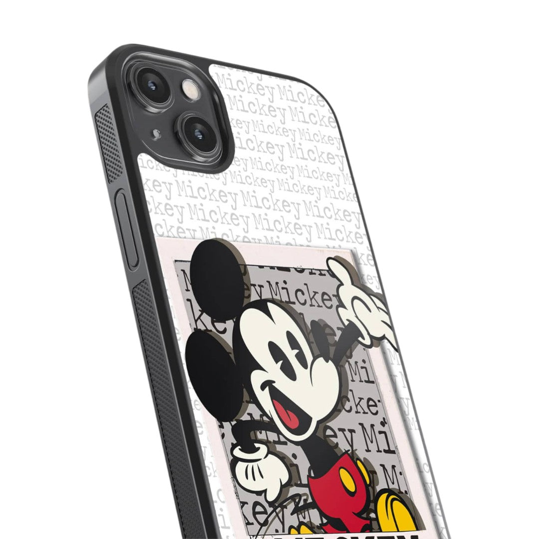 Hello Mr Mickey Glass iPhone Case for iPhone 14 Plus | Macmerise