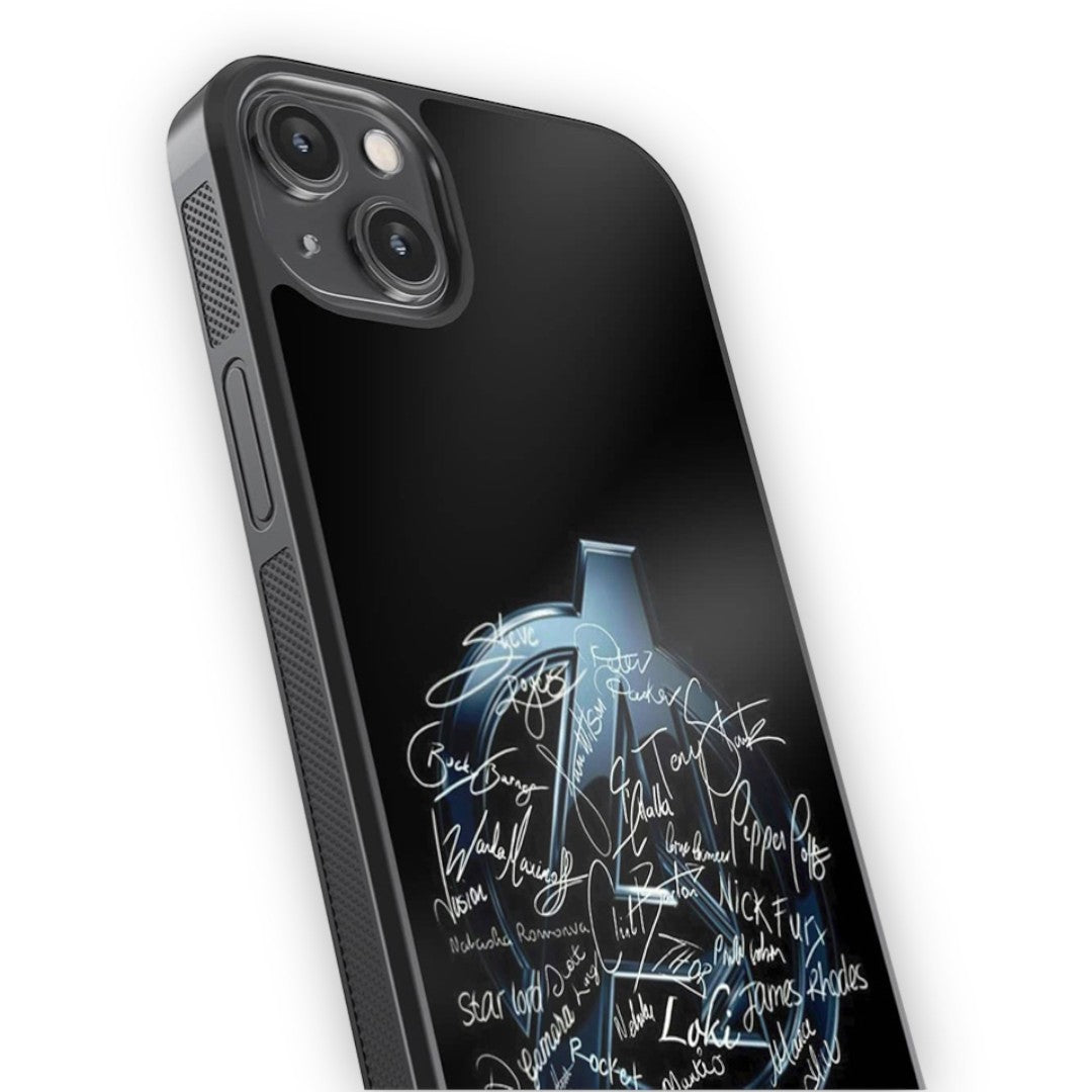 Avengers Nostalgia Glass iPhone Case for iPhone 14 Plus | Macmerise