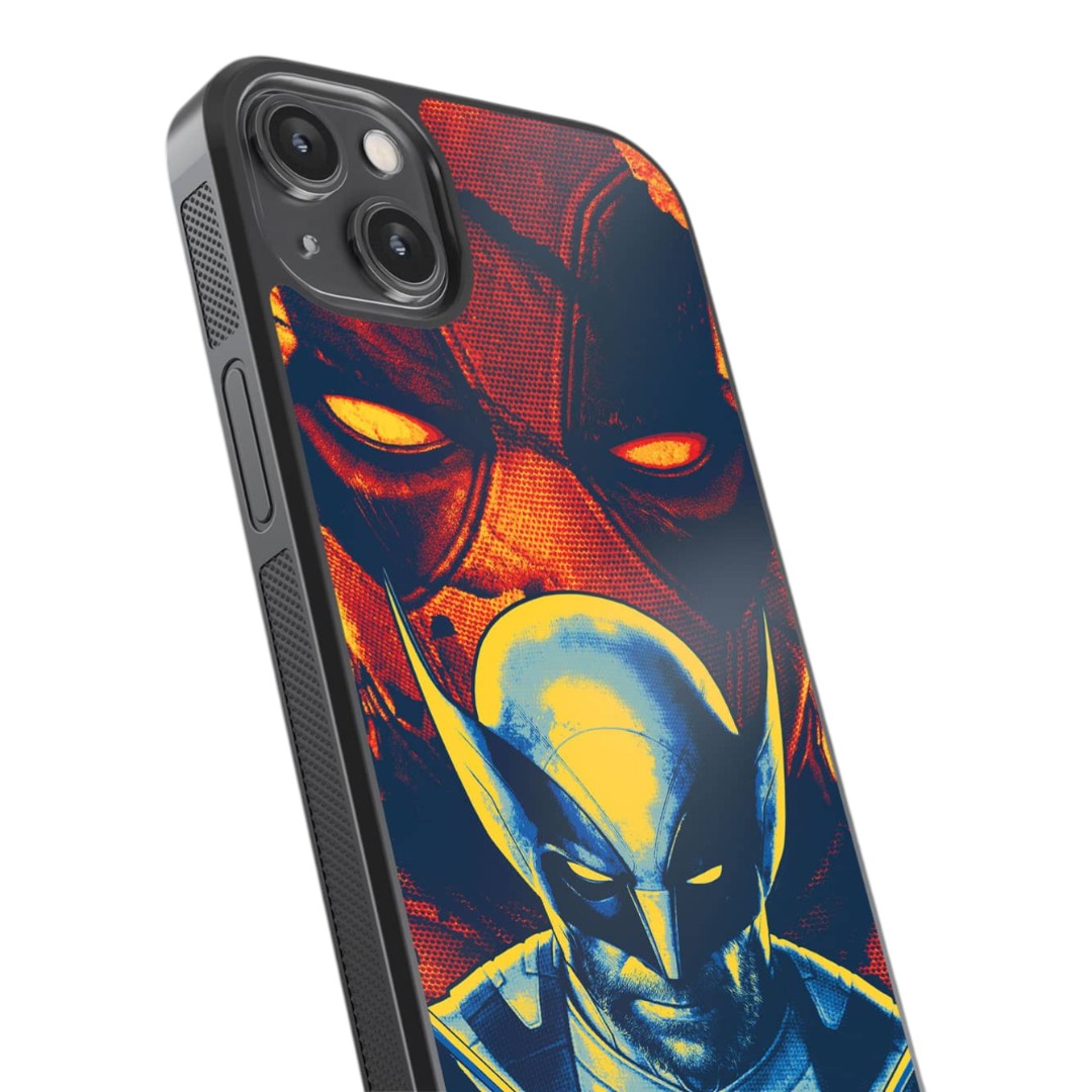 Deadpool Flame Glass iPhone Case for iPhone 14 Plus | Macmerise