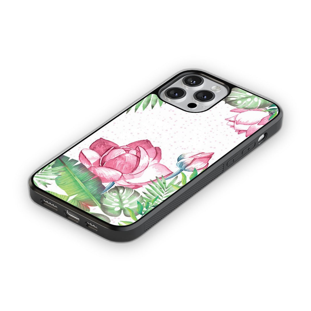 Laotian Lotus Glass iPhone Case for iPhone 13 Pro Max | Macmerise