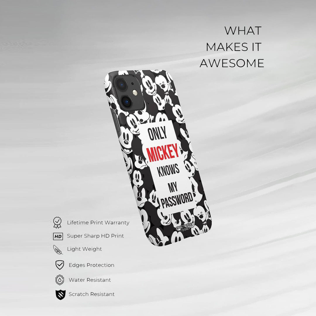 Mickey My Password Glass iPhone Case for iPhone 11 Sleek | Macmerise