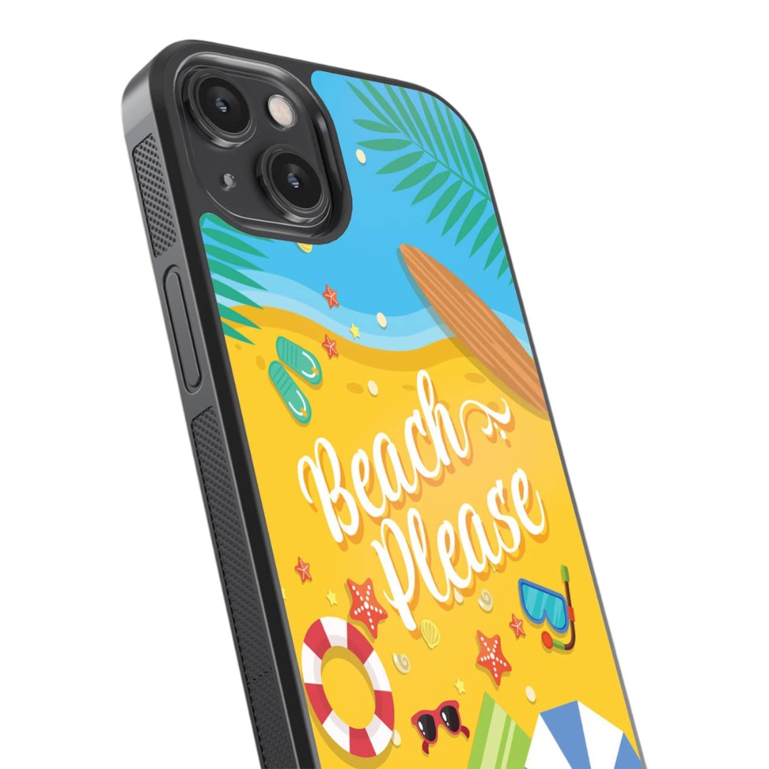 Beach Please Glass iPhone Case for iPhone 14 | Macmerise