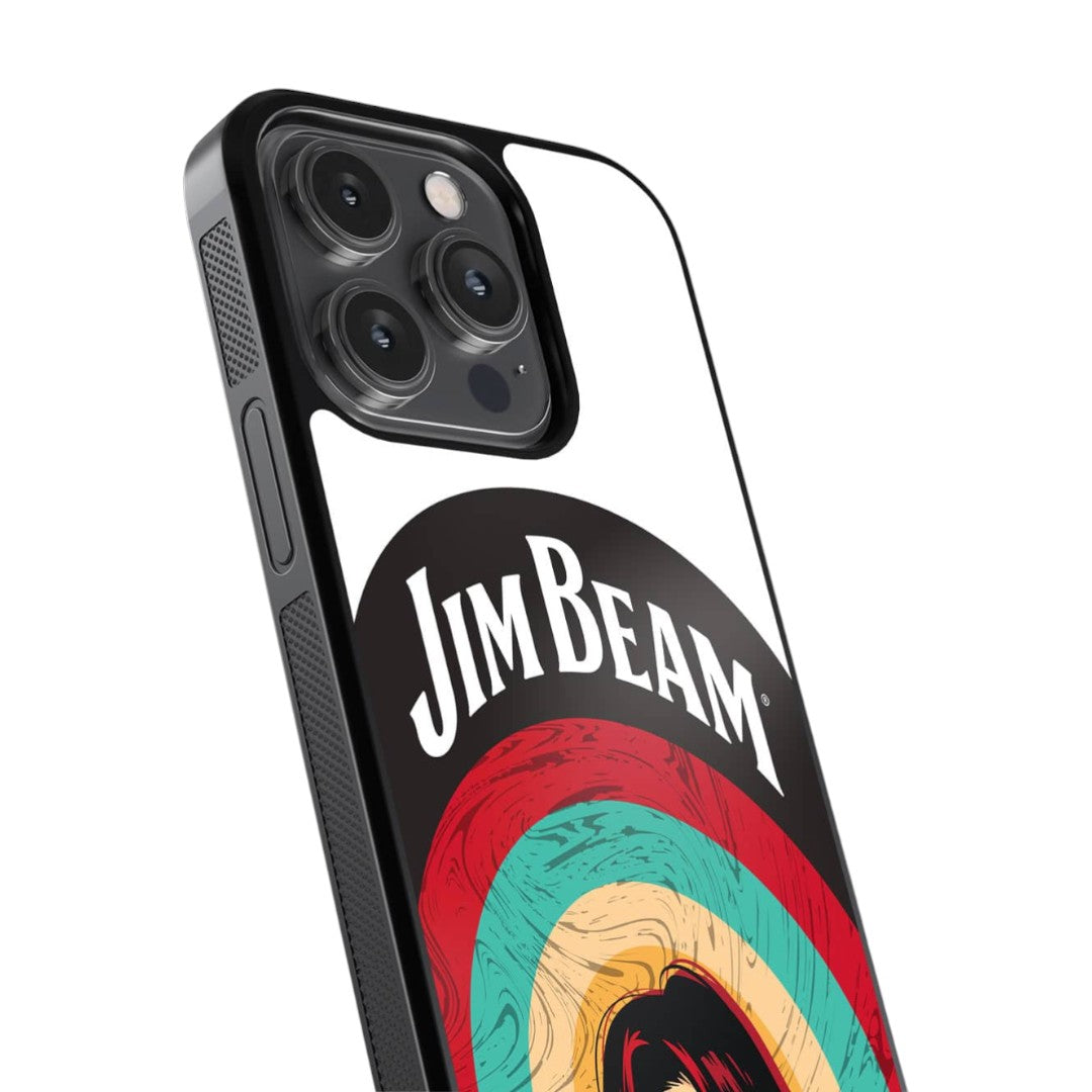 Jim Beam Character White Glass iPhone Case for iPhone 14 Pro | Macmerise