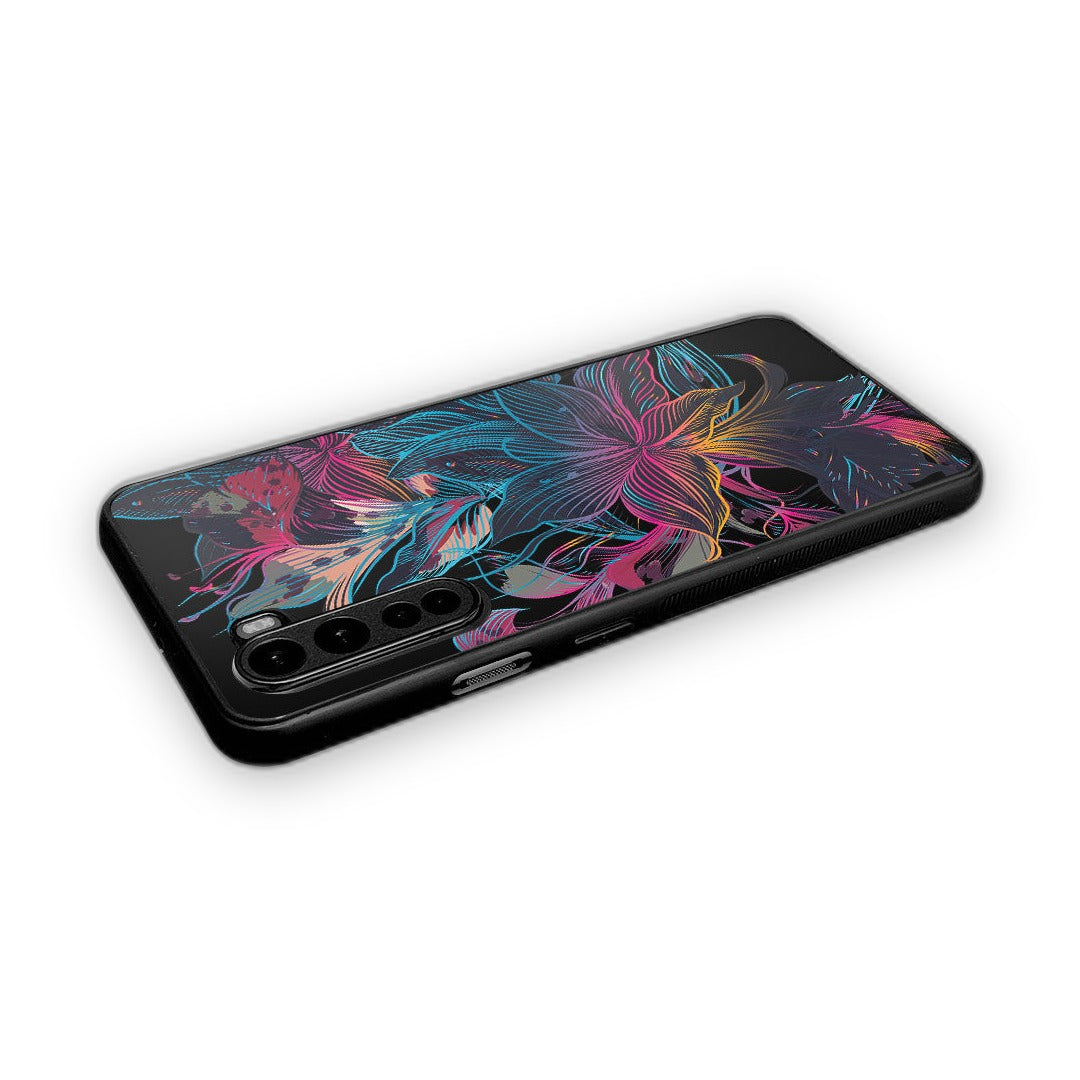 Neon Flowers Phone Case for OnePlus Nord | Macmerise
