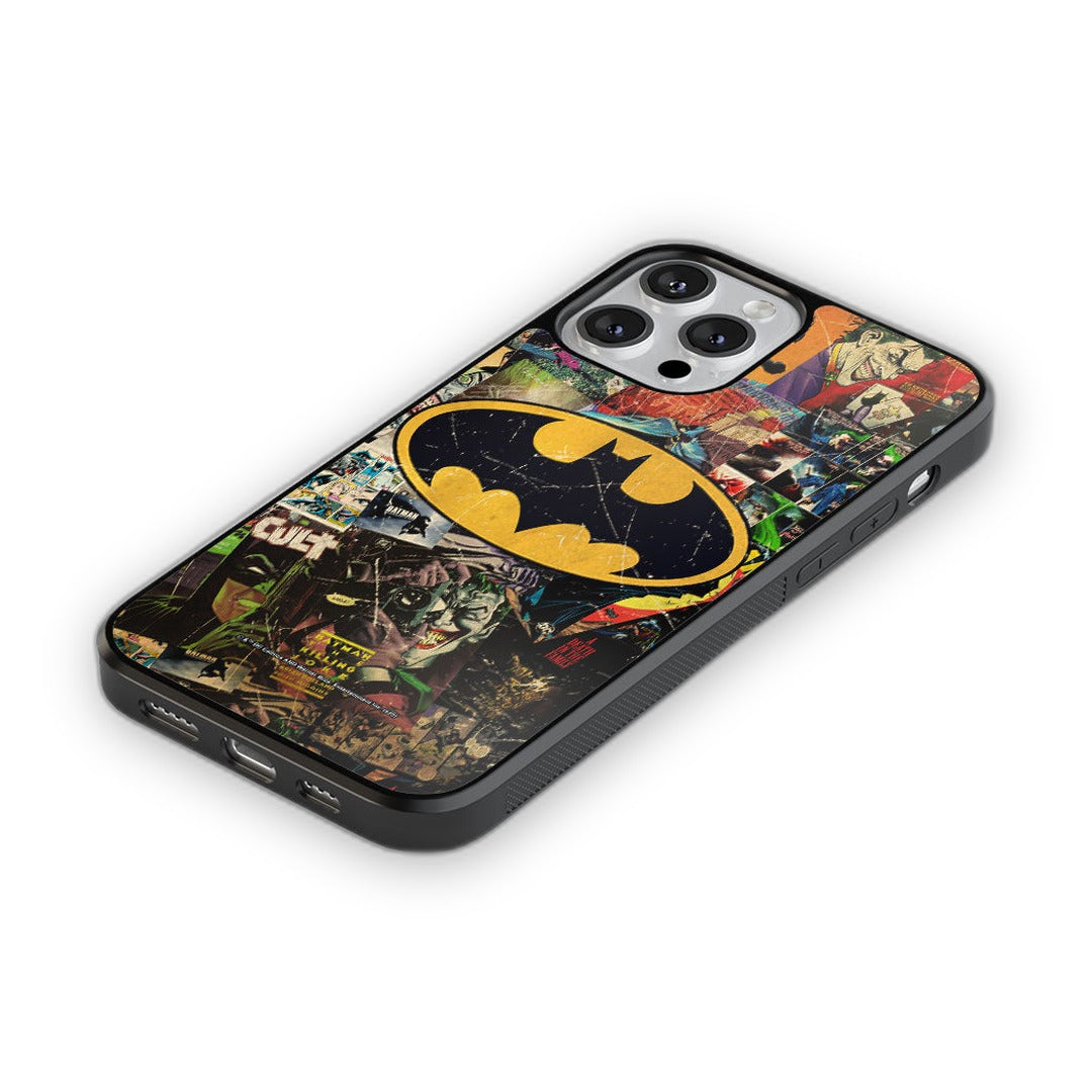 Comic Bat Glass iPhone Case for iPhone 13 Pro | Macmerise