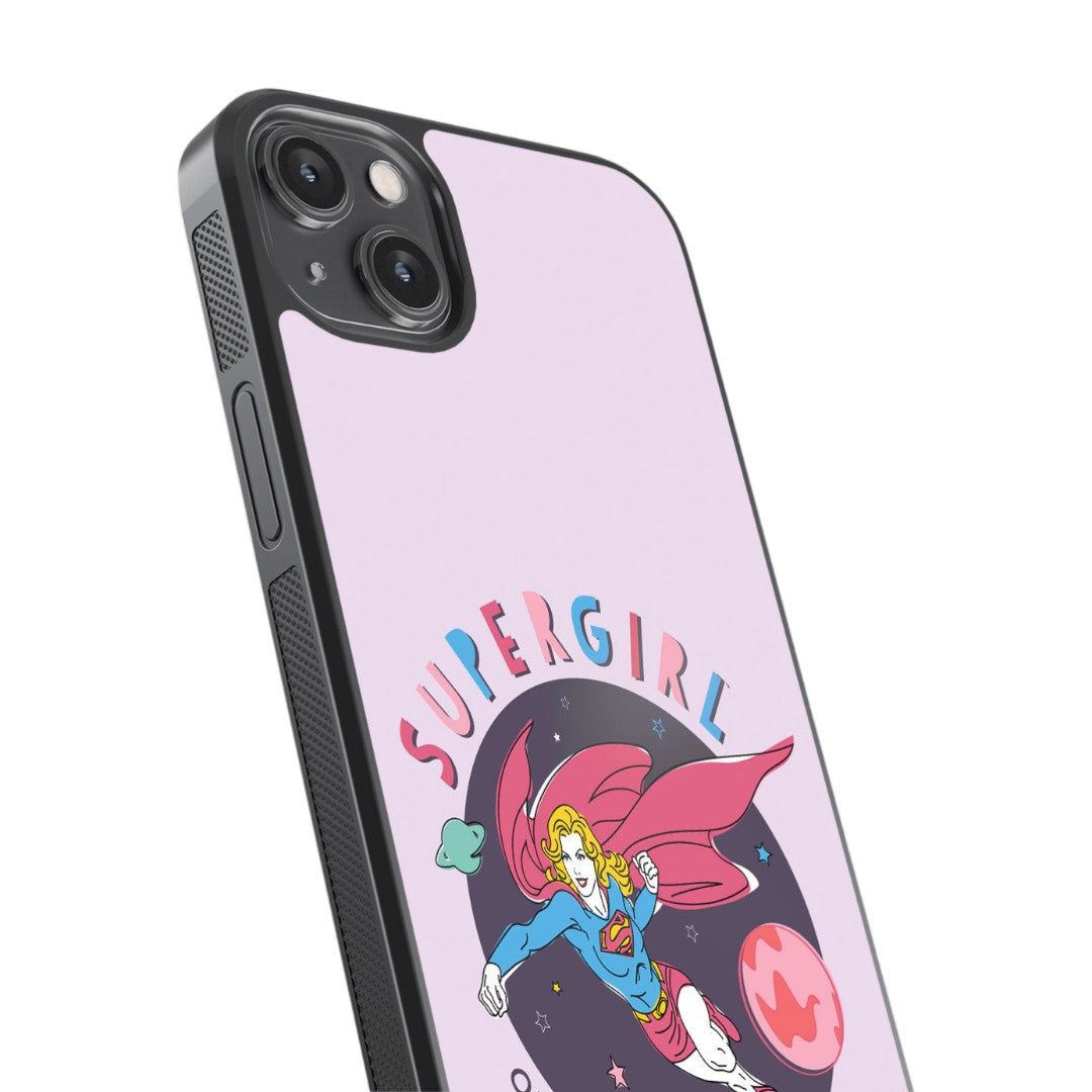Supergirl Out of the World Glass iPhone Case for iPhone 14 Plus | Macmerise