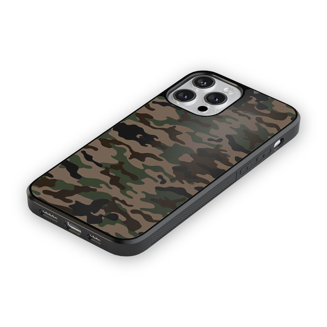 Camo iPhone 13 Pro Max Cover Military - side view | Macmerise