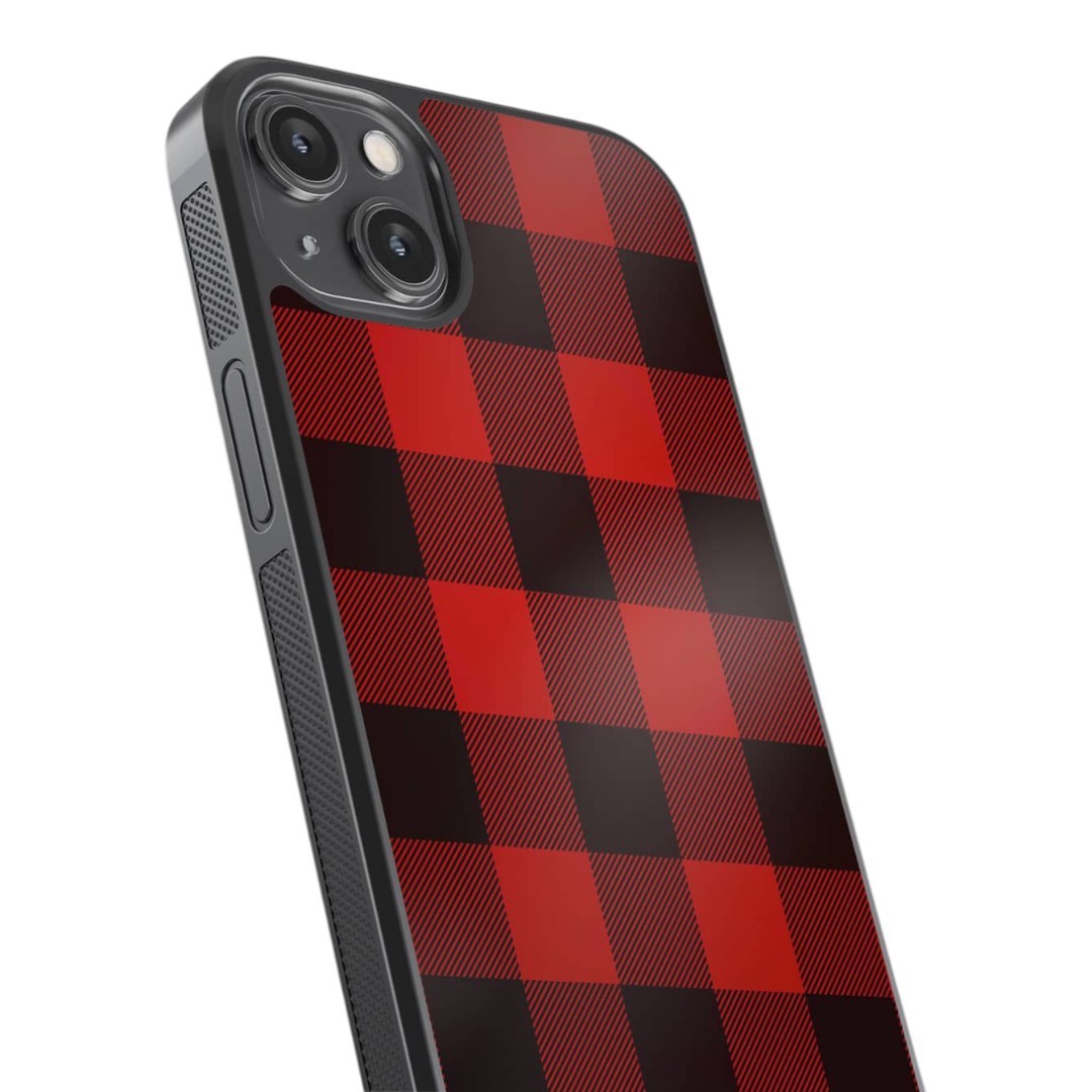 Checkmate iPhone 14 Plus Cover Red - side view | Macmerise