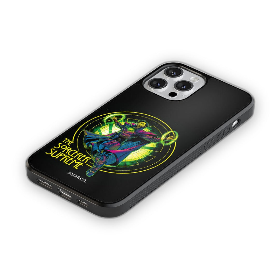 Neon Sorcerer Supreme Glass iPhone Case for iPhone 13 Pro Max | Macmerise