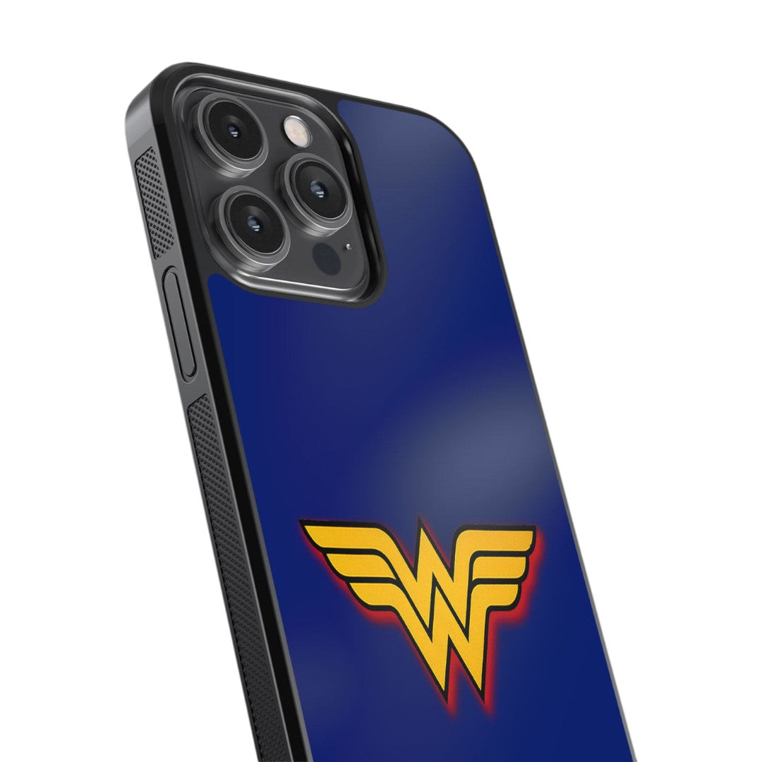 Logo Wonder Woman Glass iPhone Case for iPhone 14 Pro Max | Macmerise