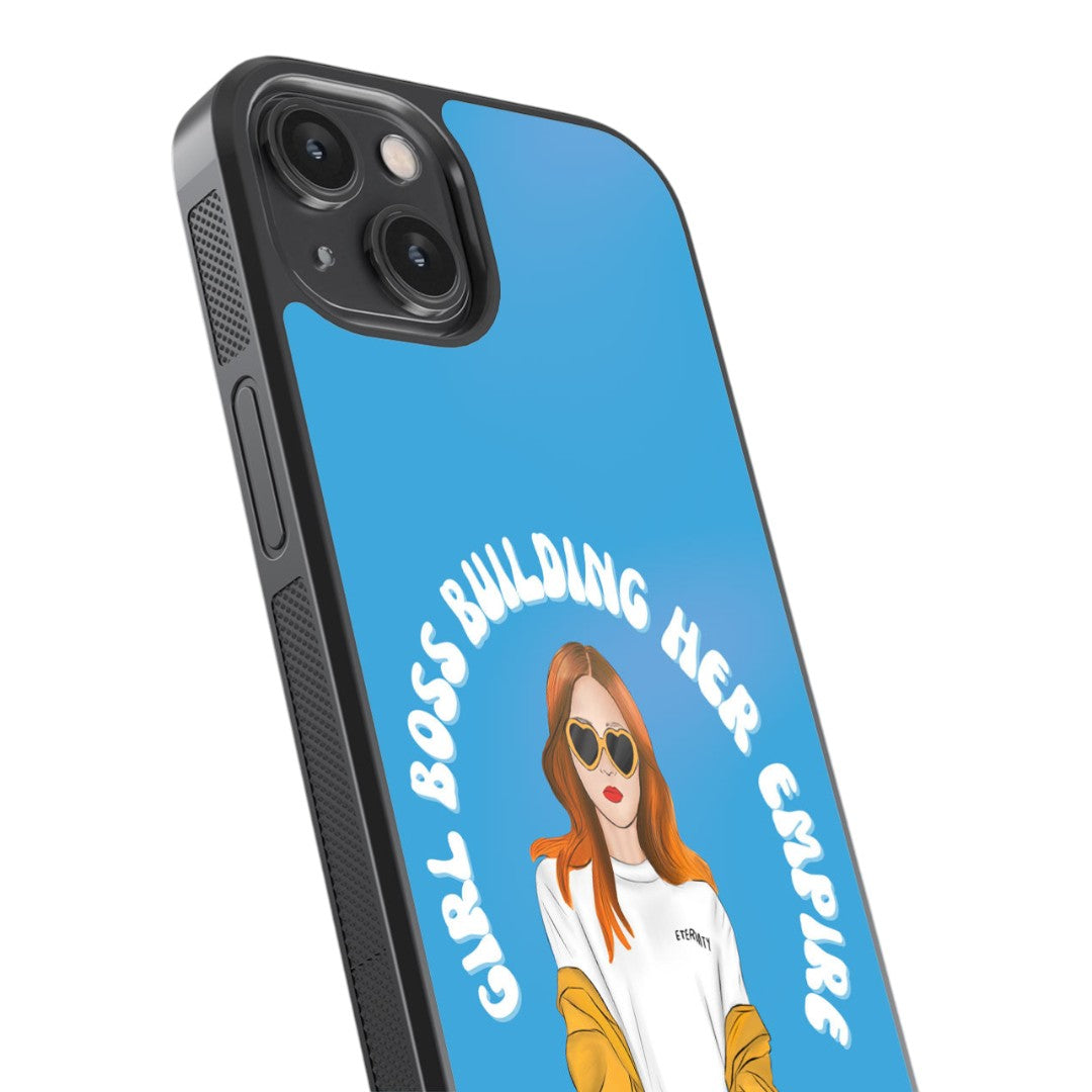Girl Boss Building Empire Glass iPhone Case for iPhone 14 | Macmerise