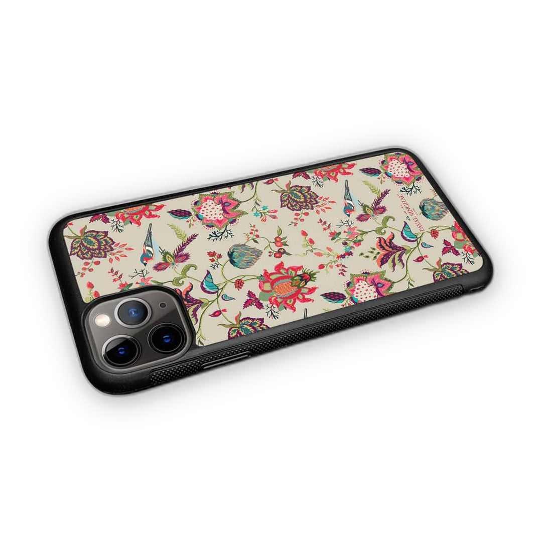 Payal Singhal Chidiya Beige Glass iPhone Case for iPhone 11 Pro | Macmerise