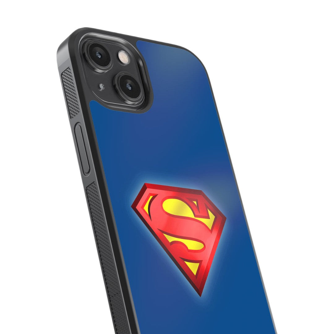 Logo Superman Glass iPhone Case for iPhone 14 | Macmerise