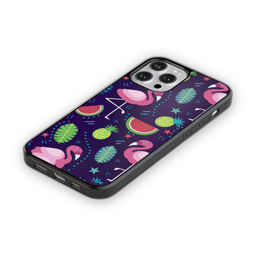 Flamingo Glass iPhone Case for iPhone 13 Pro Max | Macmerise