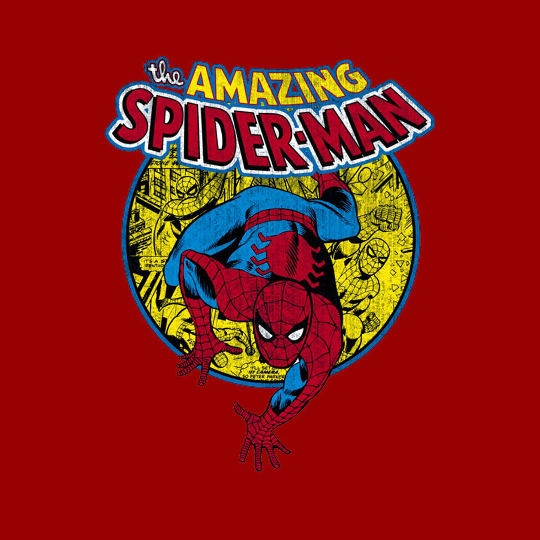 Marvel Comic Spidey Red T-Shirt - back view | Macmerise