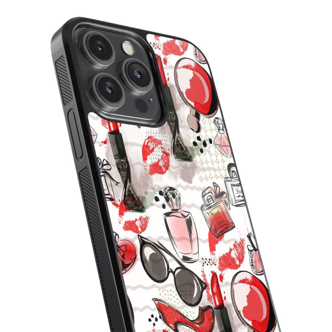Fashionista Essentials Glass iPhone Case for iPhone 14 Pro Max | Macmerise