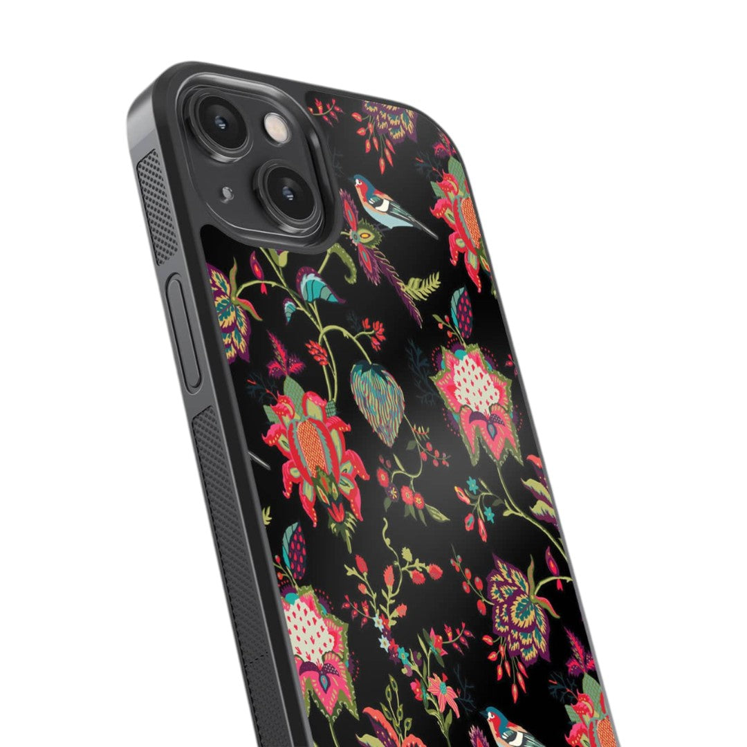 Payal Singhal Chidiya Black Glass iPhone Case for iPhone 14 | Macmerise