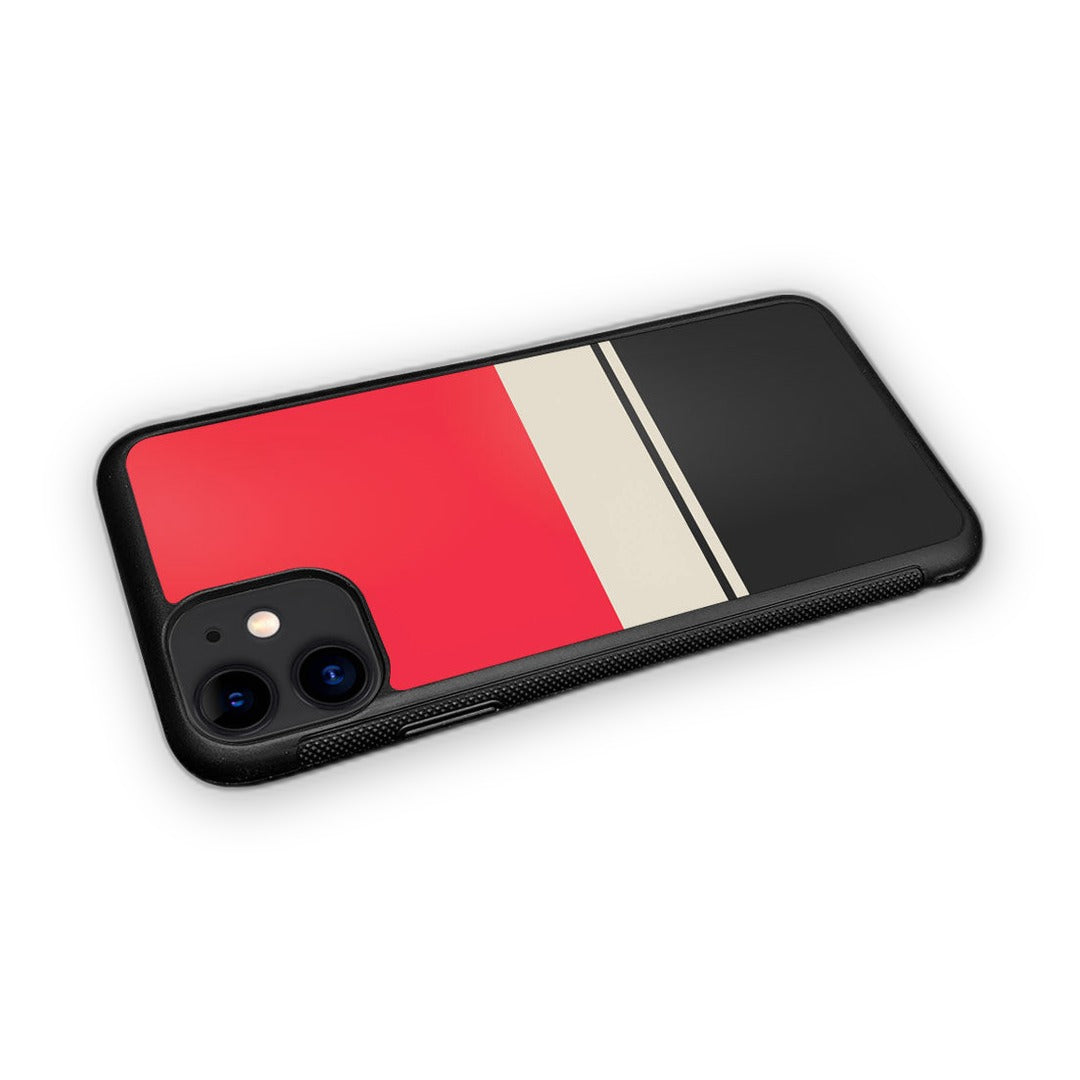 Racecar Stripes Glass iPhone Case for iPhone 11 | Macmerise