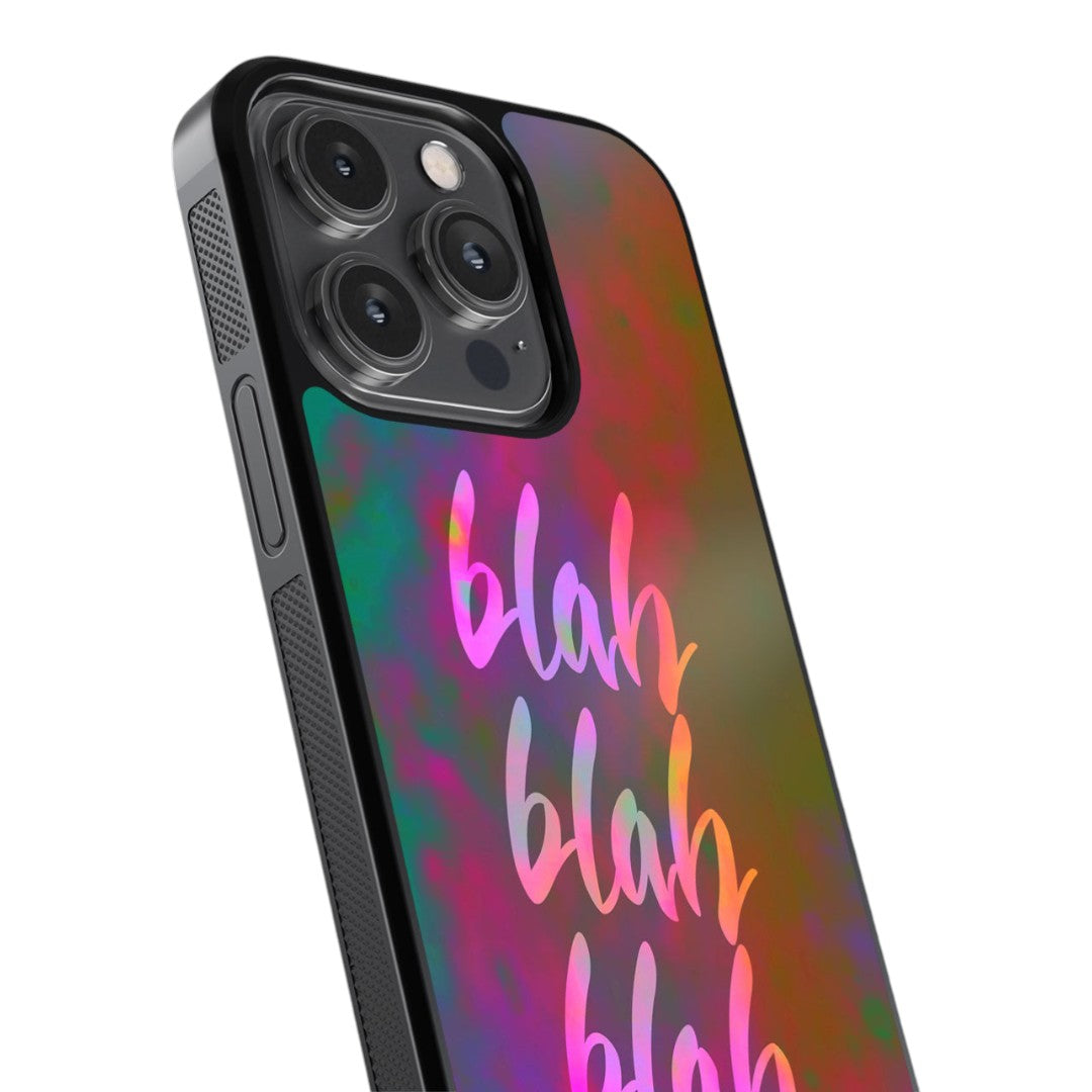 Blah Blah Glass iPhone Case for iPhone 14 Pro | Macmerise