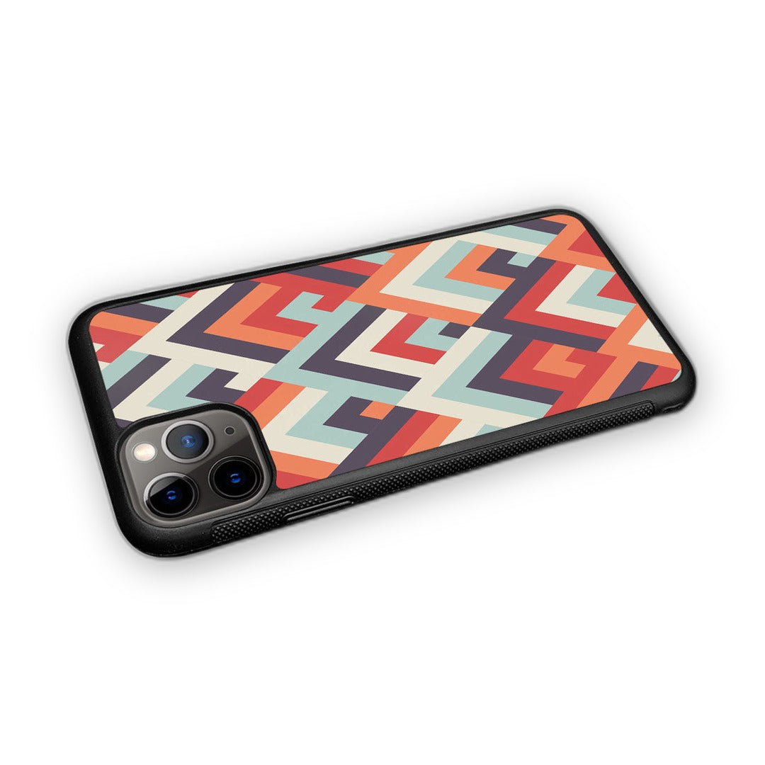 Symmetric Chevron Glass iPhone Case for iPhone 11 Pro Max | Macmerise