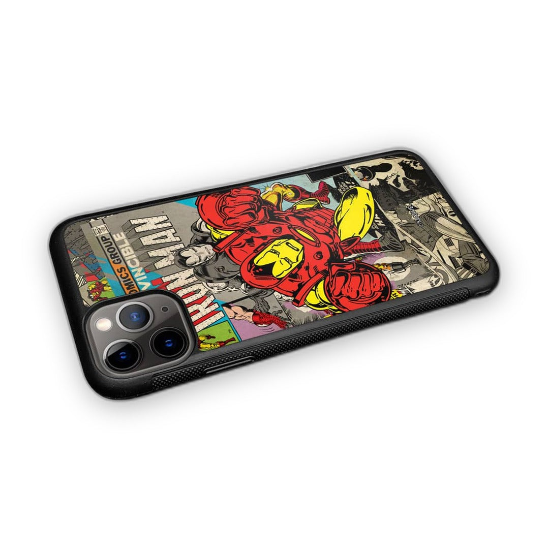 Comic Iron Man Glass iPhone Case for iPhone 11 Pro | Macmerise