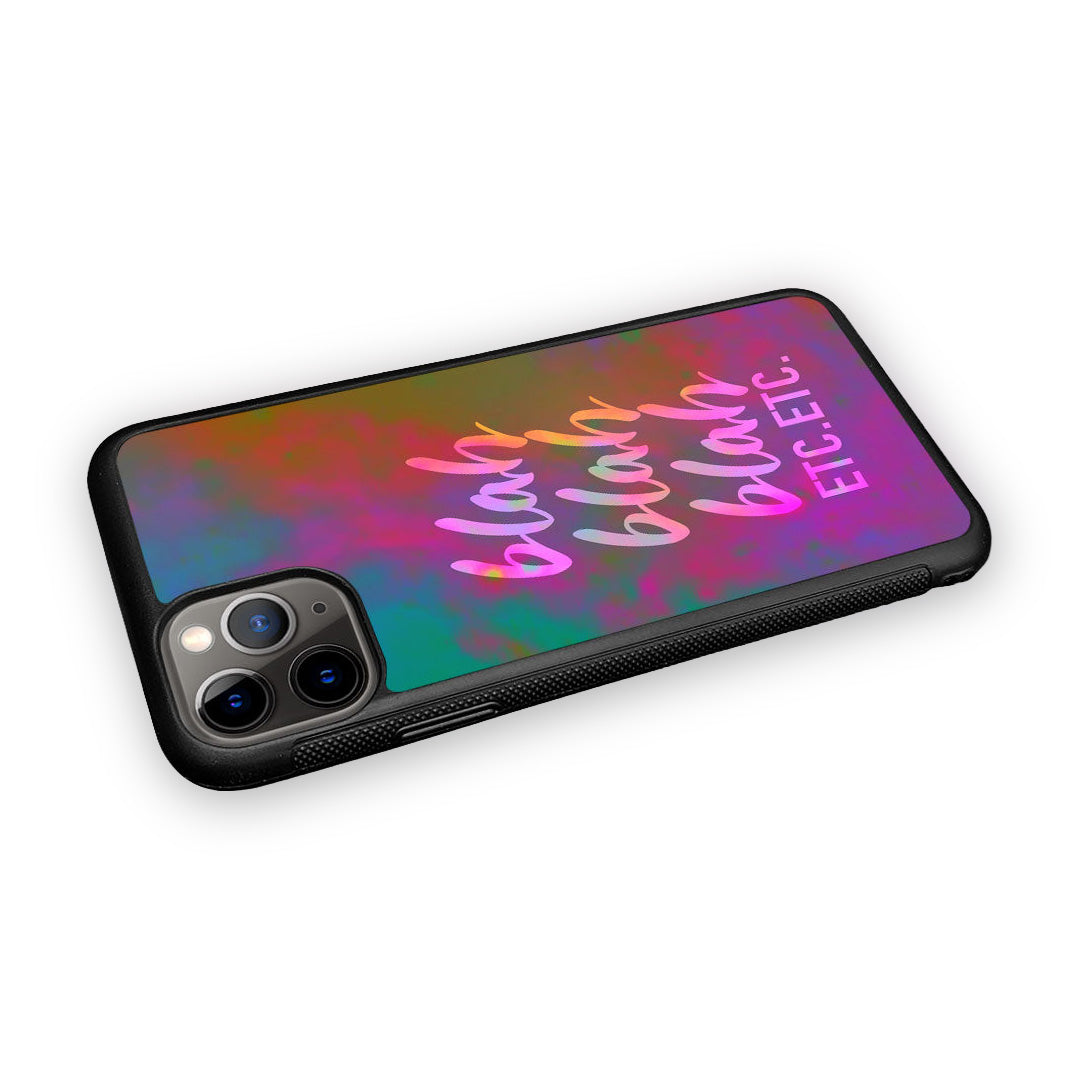 Blah Blah Glass iPhone Case for iPhone 11 Pro Max | Macmerise
