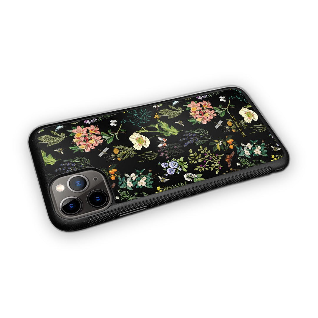 Payal Singhal Titli Black Glass iPhone Case for iPhone 11 Pro | Macmerise