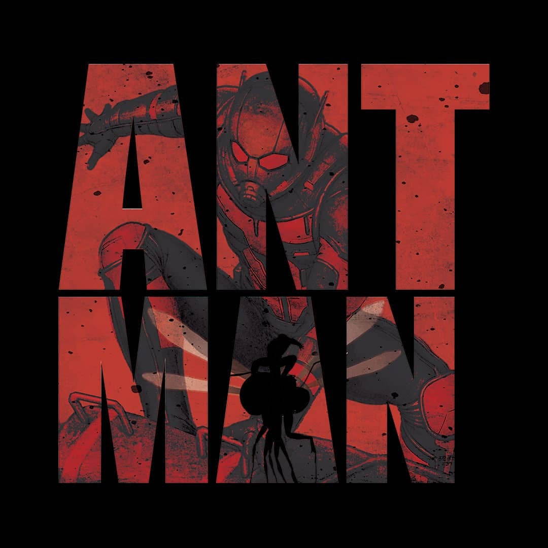Marvel Astonishing Ant Man Black T-Shirt - back view | Macmerise