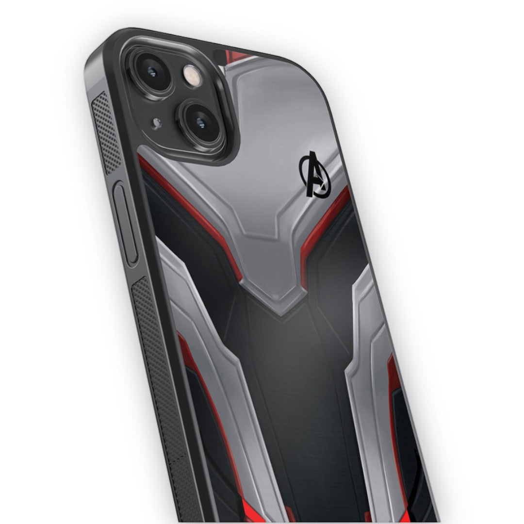 Avengers Endgame Suit Glass iPhone Case for iPhone 14 | Macmerise
