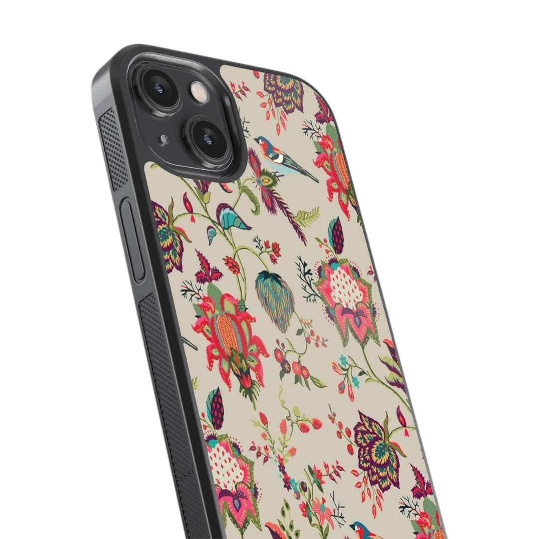 Payal Singhal Chidiya iPhone 14 Cover Beige - side view | Macmerise