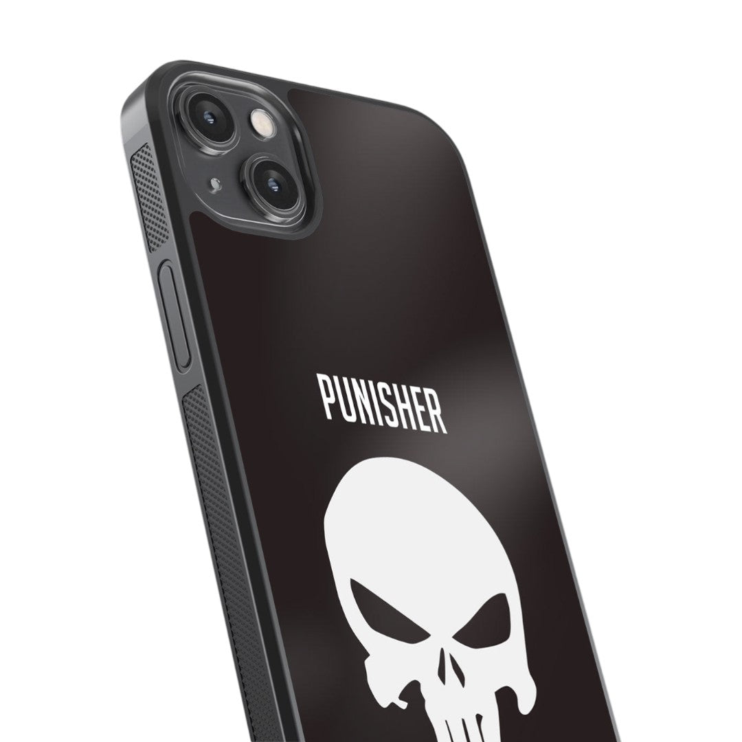 Punisher Symbol Glass iPhone Case for iPhone 14 Plus | Macmerise