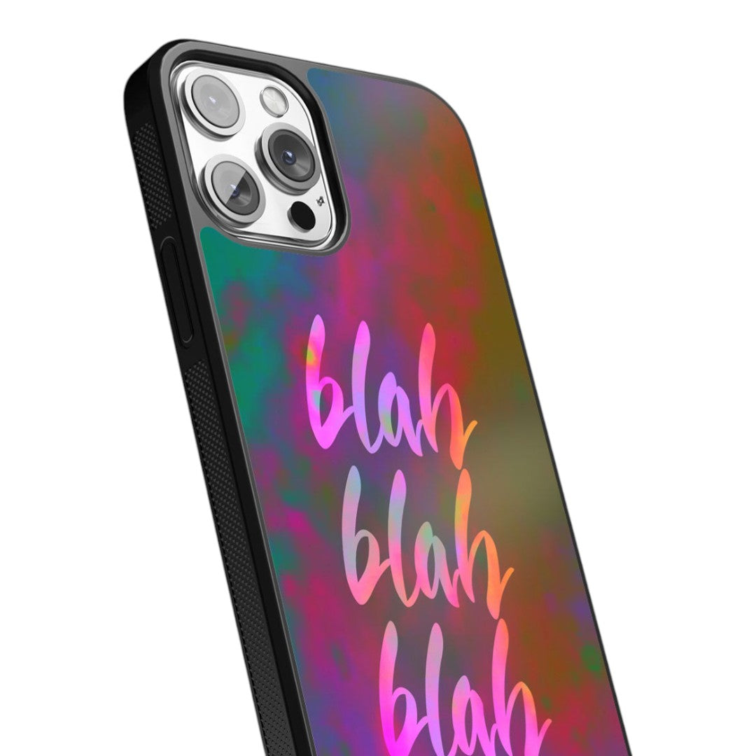 Blah Blah Glass iPhone Case for iPhone 13 Pro Max | Macmerise