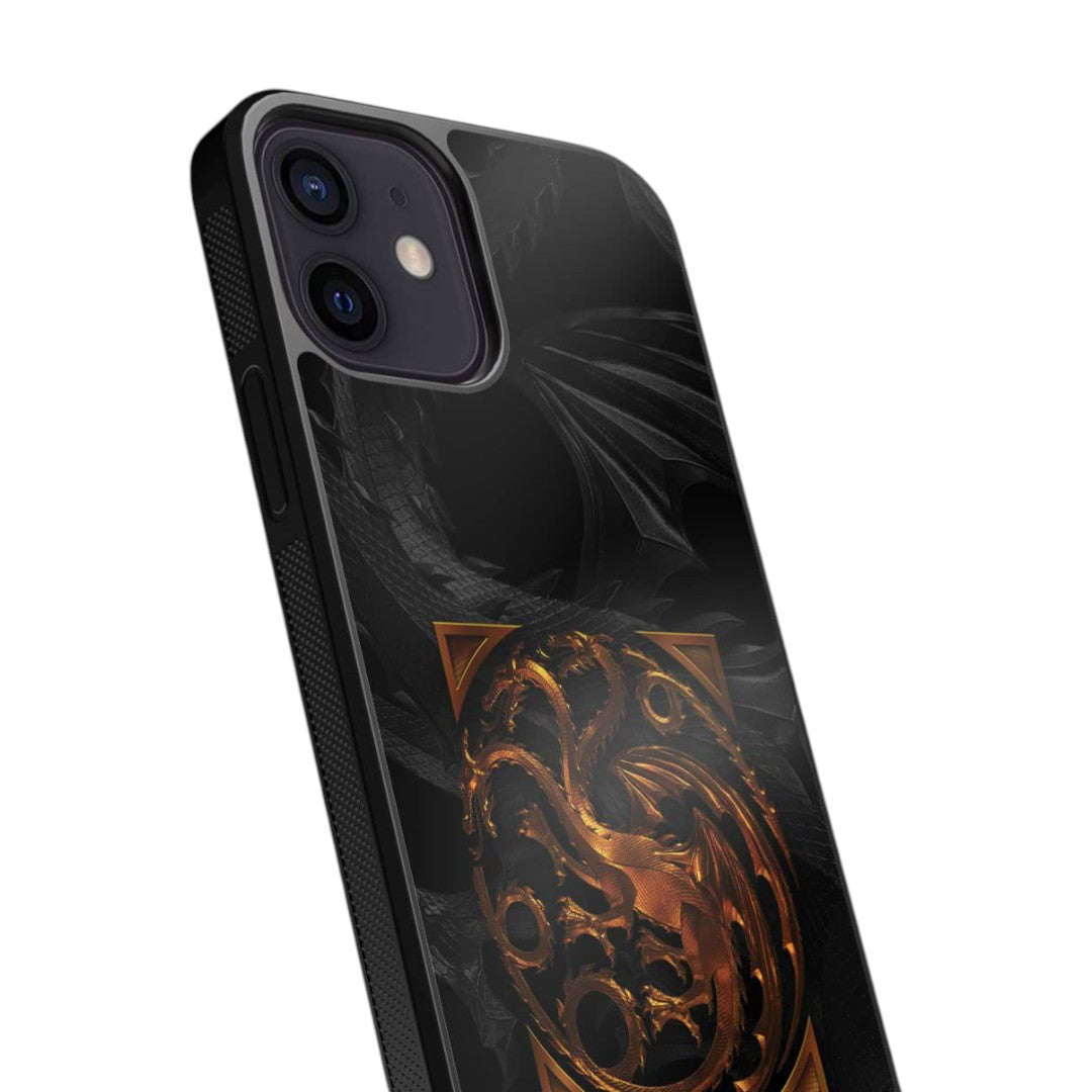 Fire and Blood Glass iPhone Case for iPhone 12 | Macmerise
