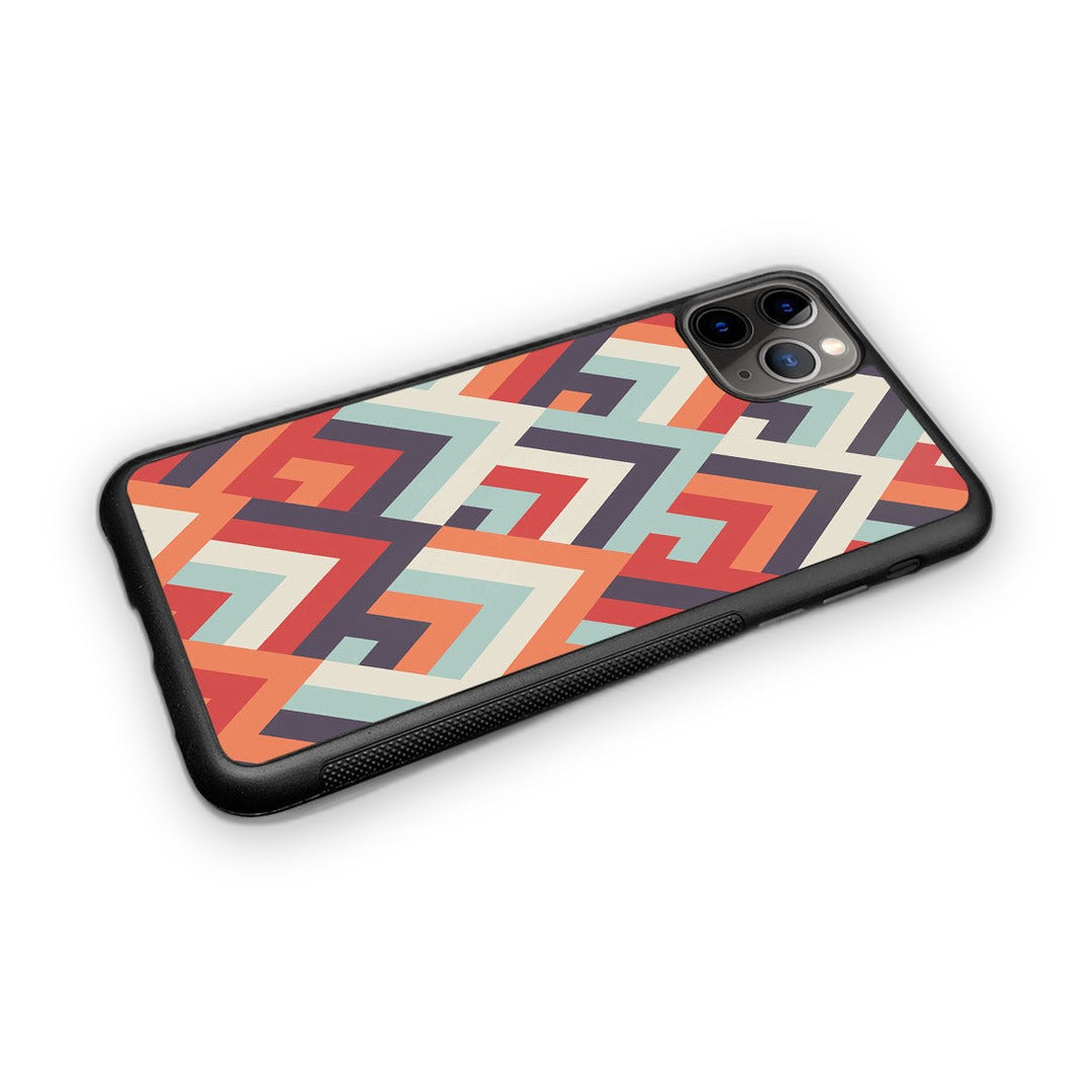 Symmetric Chevron Glass iPhone Case for iPhone 11 Pro Max | Macmerise