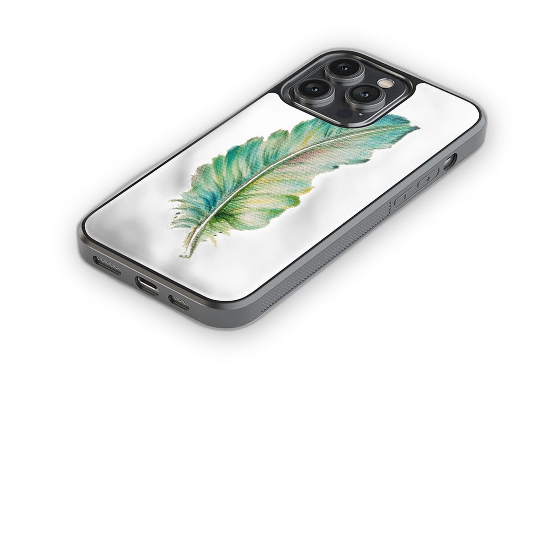 Sk Feather Art Glass iPhone Case for iPhone 14 Pro Max | Macmerise