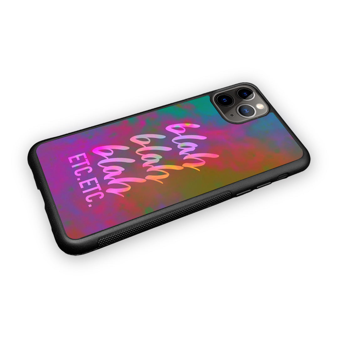 Blah Blah Glass iPhone Case for iPhone 11 Pro Max | Macmerise