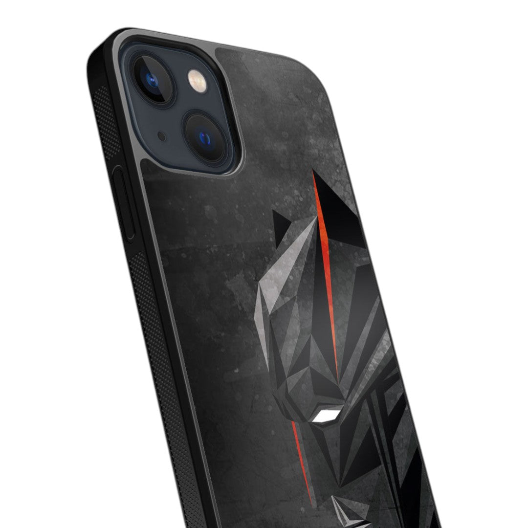 Batman Geometric Glass iPhone Case for iPhone 13 Mini | Macmerise