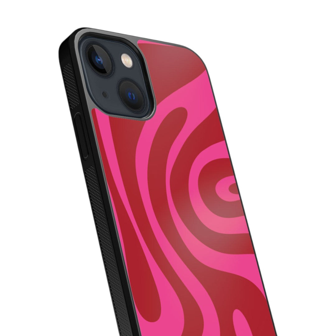 Wavy Whimsy Glass iPhone Case for iPhone 13 | Macmerise
