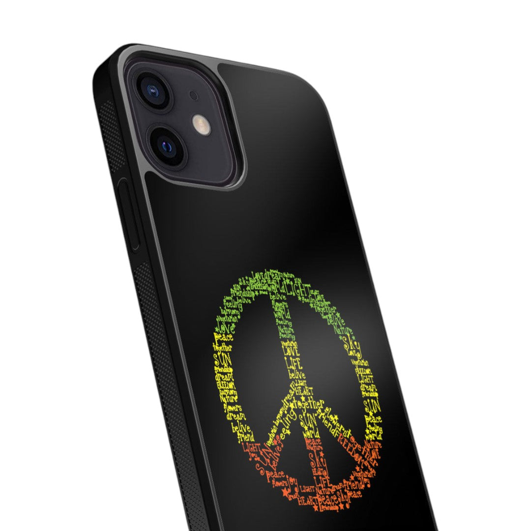 Symbol of Peace Glass iPhone Case for iPhone 12 | Macmerise