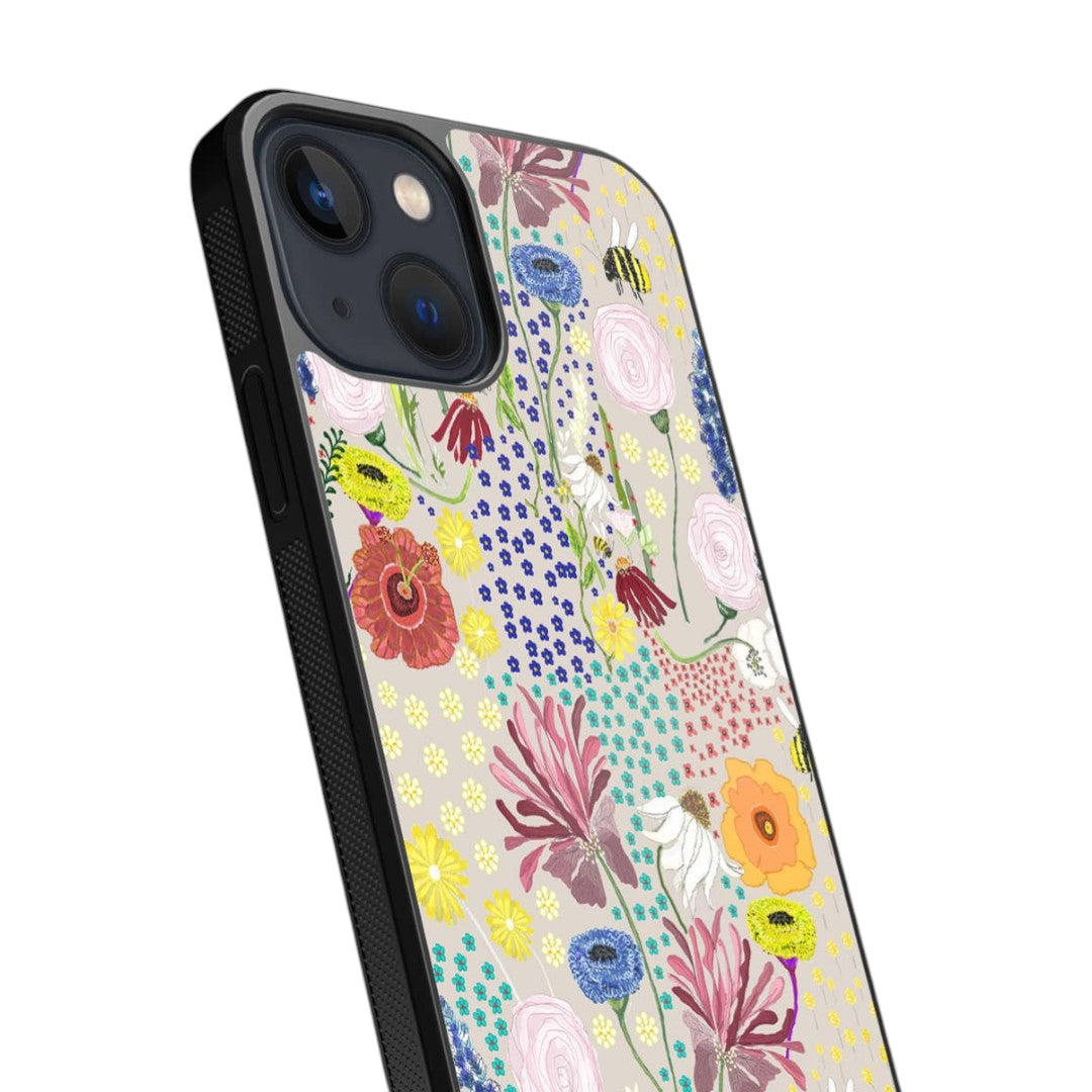 Payal Singhal Bee Garden Stone Glass iPhone Case for iPhone 13 | Macmerise