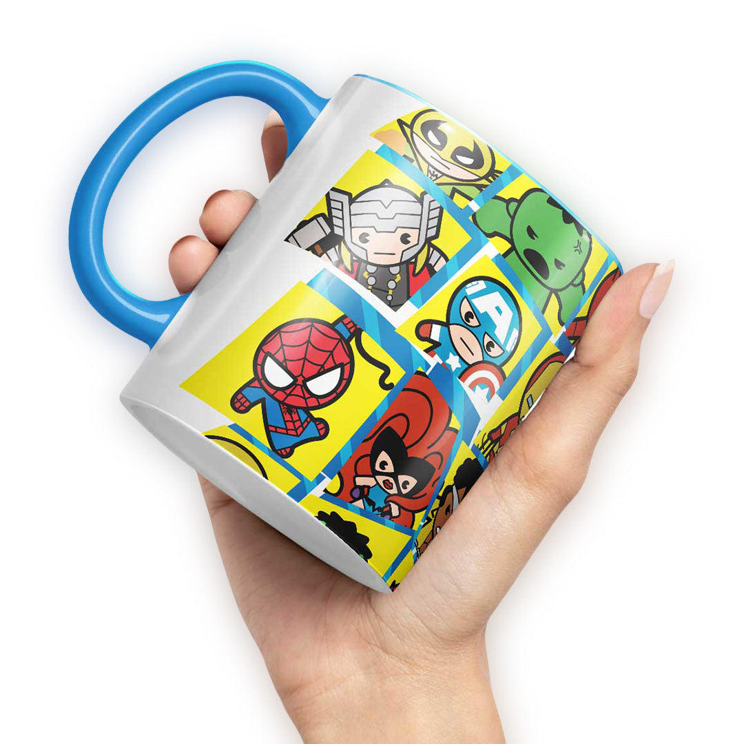 Kawaii Marvel Heroes Coffee Mug | Macmerise